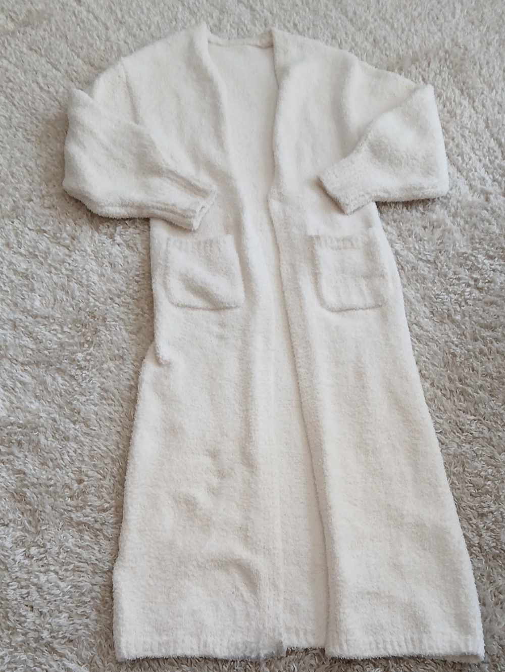 WORN LONG CREAM CARDIGAN